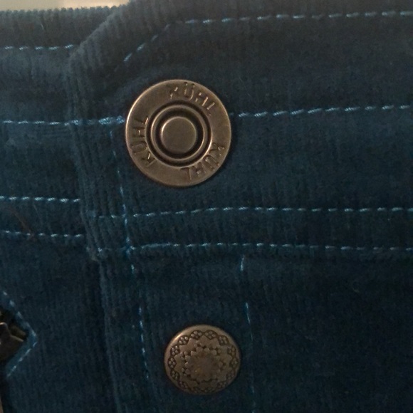 Kuhl Streamline Dark Teal Corduroy Mini Skirt - Picture 6 of 14